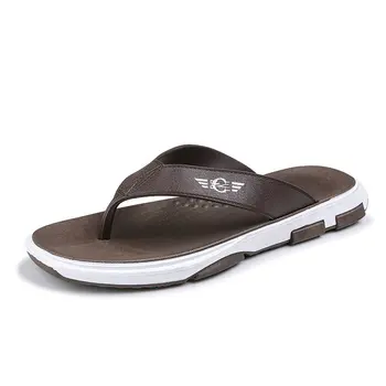 

Men's Flip-flop Thong Sandals With Arch Support Light Weight Slides Shoes Men Outdoor Beach Slippers Plus Size