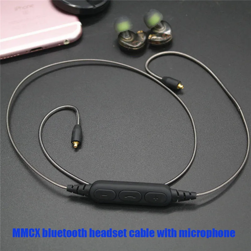 2018 Новый mmcx наушники Bluetooth 4,1 кабель с микрофоном привод по проводам для SE215/315/535 /846/UE900