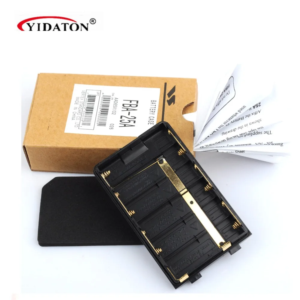 YIDATON Батарея чехол для Yaesu FBA-25A для FT-60R FT-250R FT-250E FT-270R FT-270E FT-277R FT-277E E001