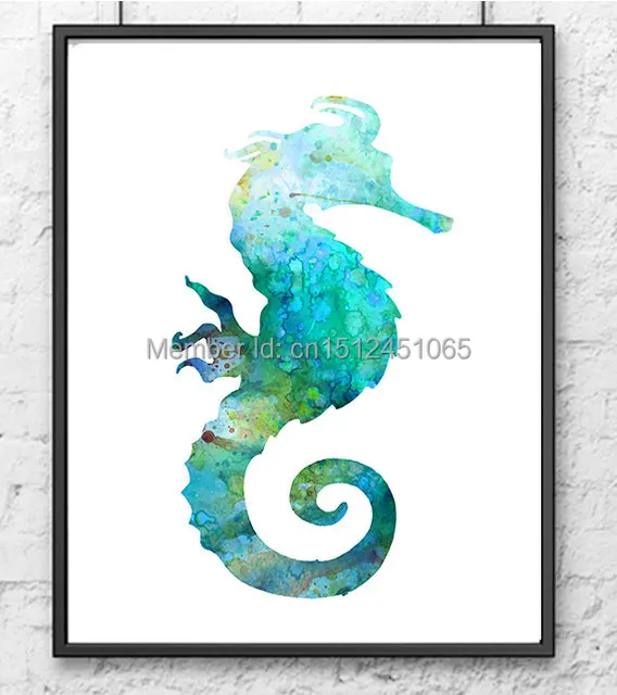 seahorse print