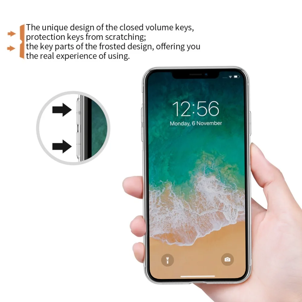 for iPhone 12 Mini 11 Pro X XS Max Nillkin TPU Ultra thin Case Silicone Back Cover Clear Case for iPhone 12 11 Pro XR XS Max X phone cases for iphone 7