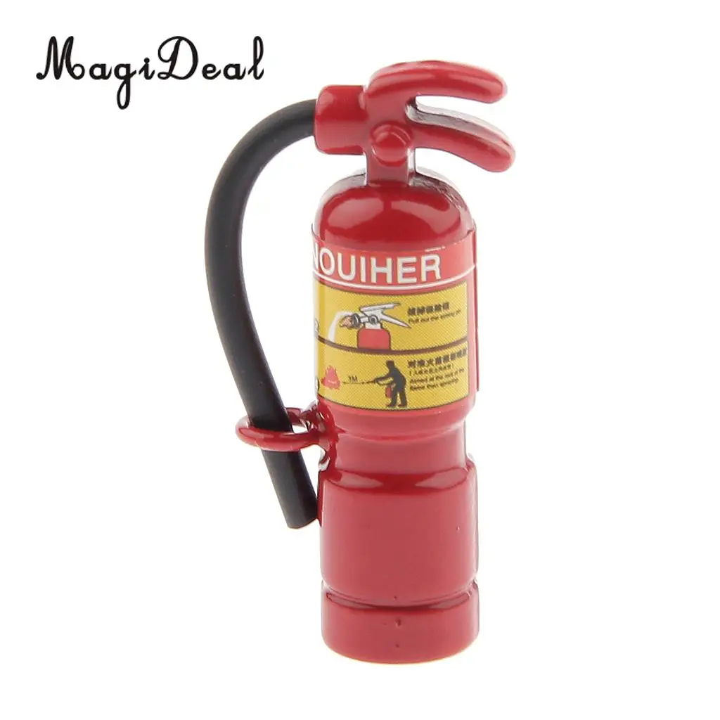 MagiDeal Mini 1Pc 1/12 Scale Dolls House Miniature Fire Extinguisher for Kitchen Pub Bar Livingroom Classroom Decor Acc 2 Kinds