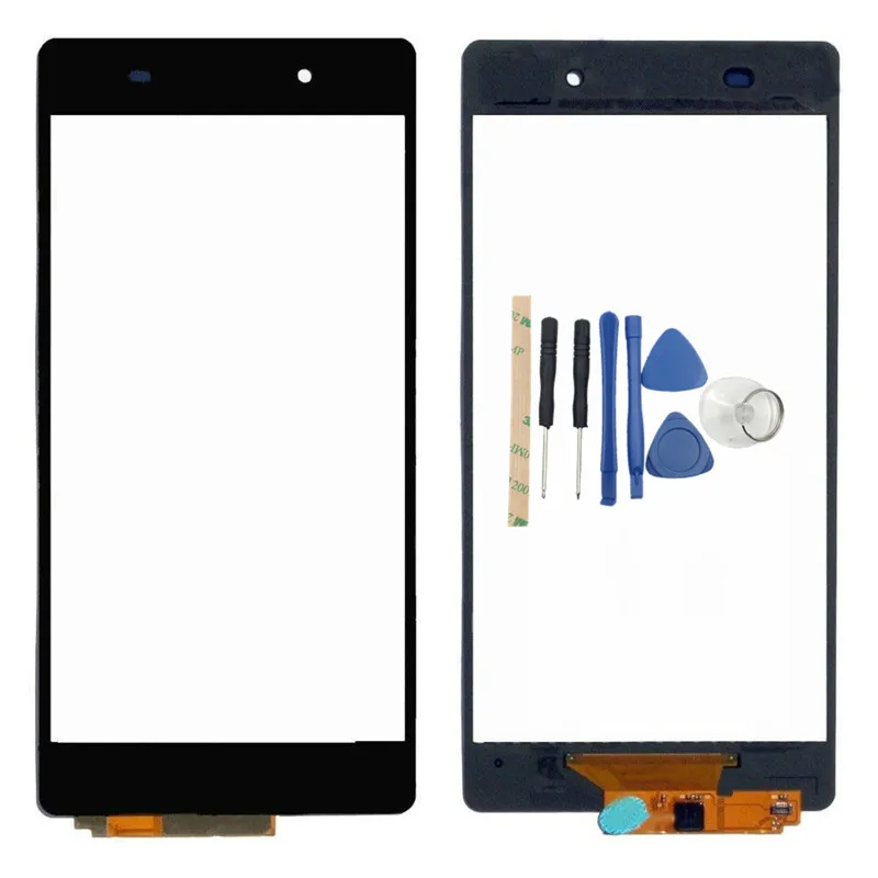 

RTBESTOYZ New Black Touch Screen Panel Sensor Lens Glass Replacement +Tools For Sony Xperia Z2 L50w D6502 D6503 D6543