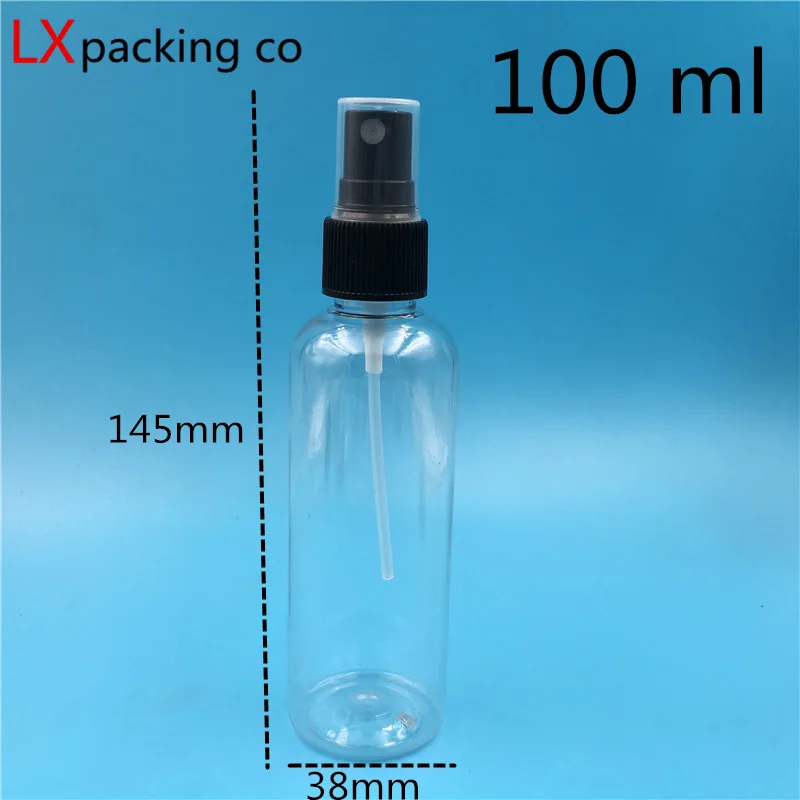 Garrafas de Spray Frete Grátis 30 60 100 ml Limpar Transparente Preto Pulverizador Perfume Parfume Cosméticos Recipientes 50 Pçs 10 21 50 pçs frete grátis 10 30 50