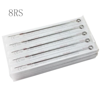 

50PCS Professional Tattoo Needles 8RS Round Shaders Sterilize Tattoo Needles Medical Stainless Steel Material Free Shipping