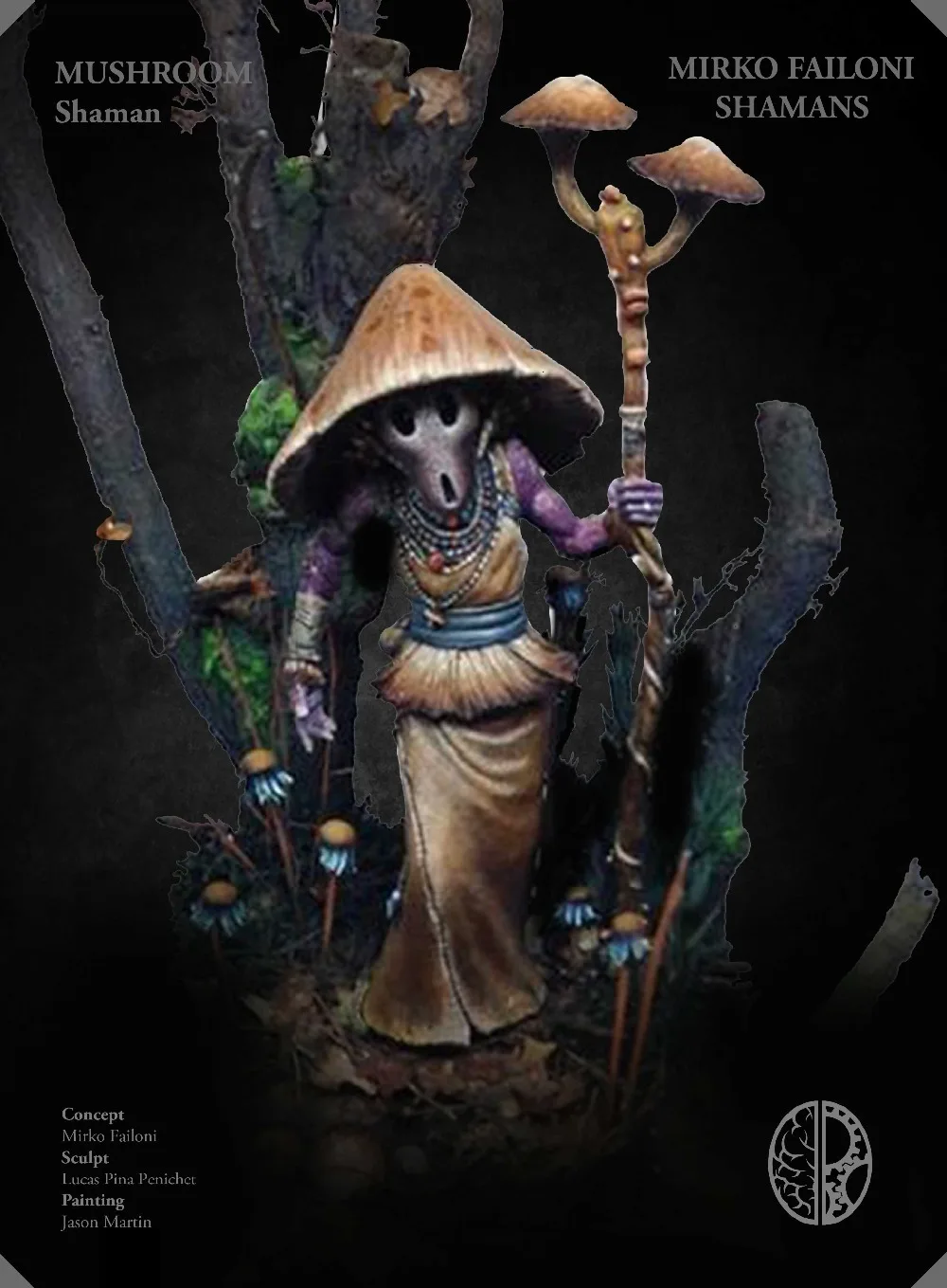 

[Loong Way Miniatures] Kimera Models Mushroom Shaman 54mm Resin Miniature
