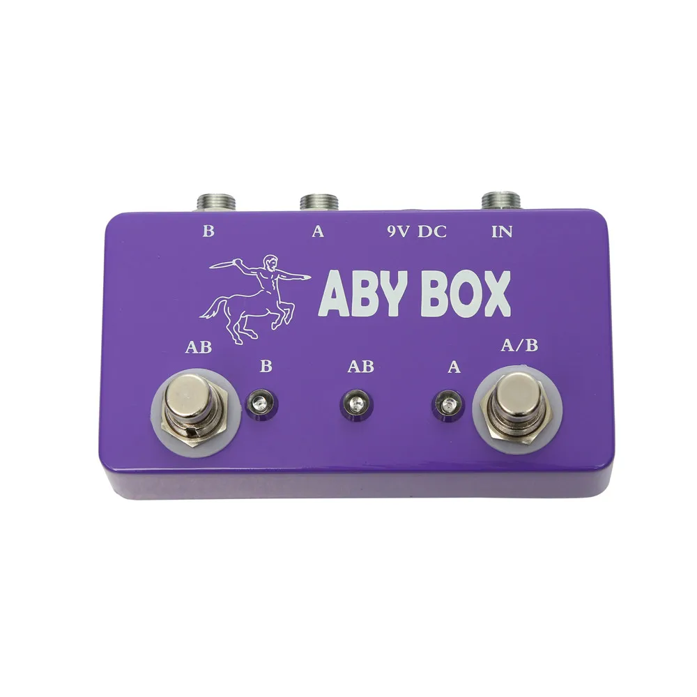 

Fashion Purple Color Hand Made Footswitch ABY Effect Pedal Selector Foot Switch Effect Pedal Guitar Accessories