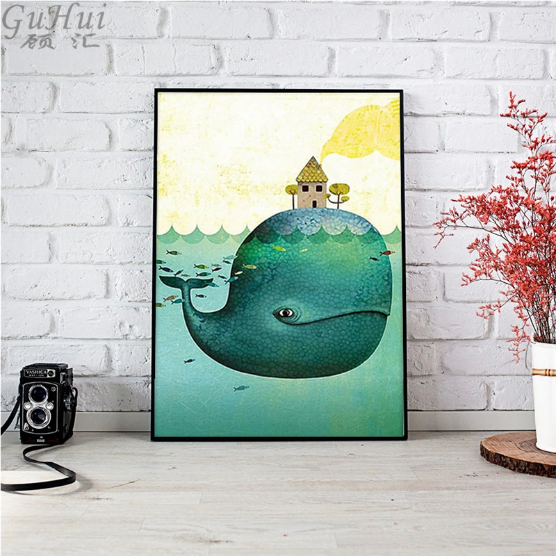 Cartoon-Animal-Bear-Fox-Rabbit-Minimalist-Art-Canvas-Poster-Painting-Print-Modern-Homedg-Kid-Room-Decor (1) 