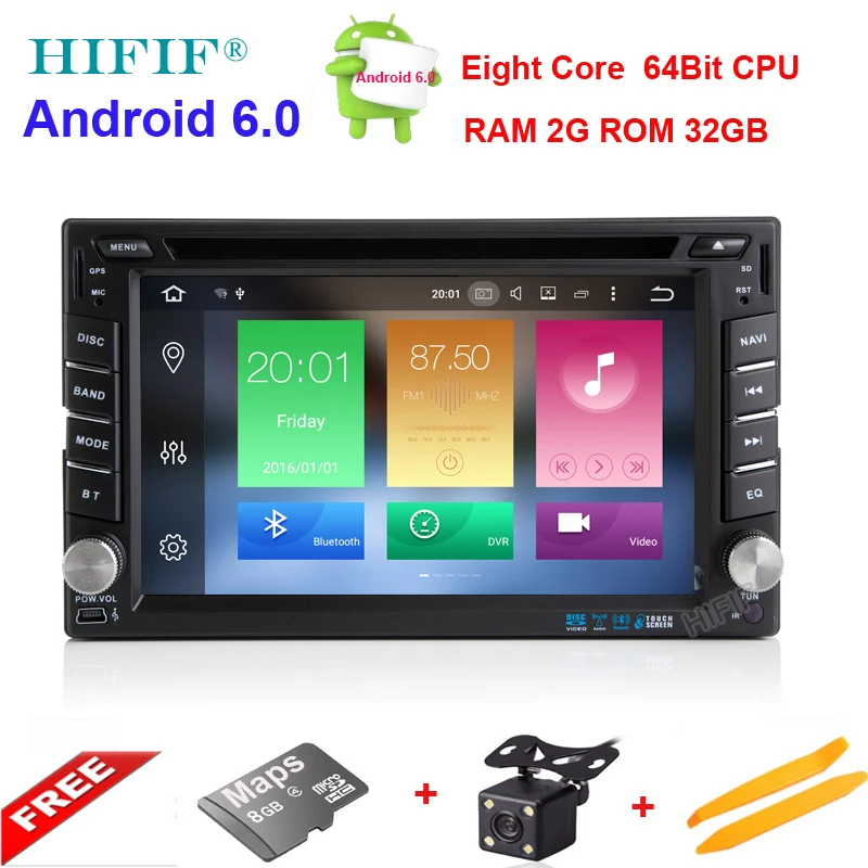Excellent HIFIF Octa Core 2 din android 6.0 32G car dvd player universal 2din GPS Navigation audio stereo radio with WIFI+bluetooth+camera 0 Excellent HIFIF Octa Core 2 din android 6.0 32G car dvd player universal 2din GPS Navigation audio stereo radio with WIFI+bluetooth+camera 0