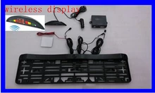 Automobiles License Plate parking rear sensor on Registration Plate Holder led display wireless 2 sensor parking auto Exterior