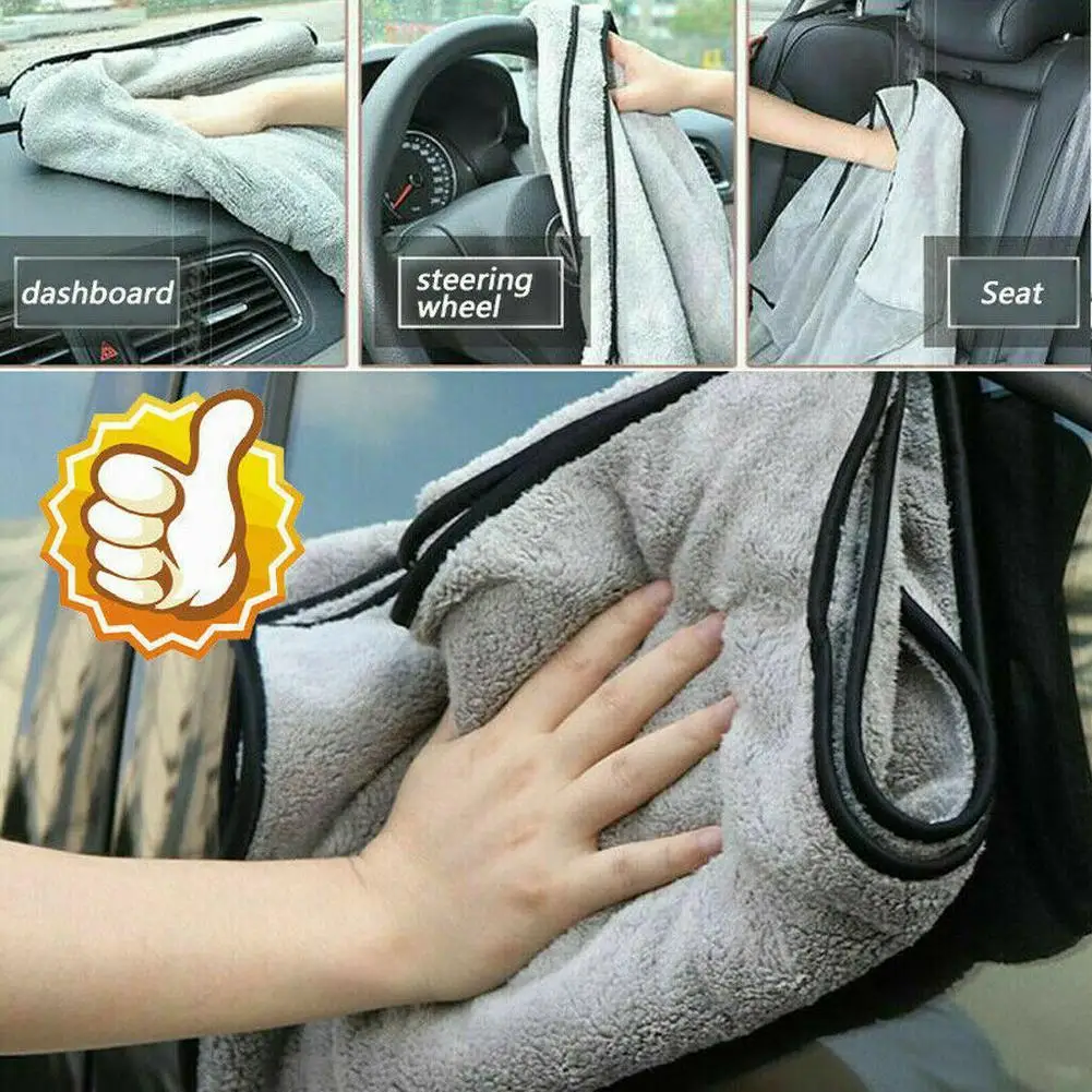 

Extra Soft 40*40CM Car Wash Microfiber Towel Car Cleaning Drying Cloth Car Care Cloth Detailing Car Wash Towel Never Scratch
