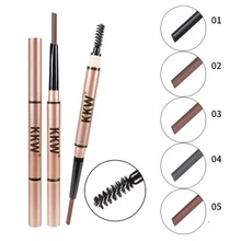 Водонепроницаемый карандаш для бровей Макияж двойная защита от пота многоцветный кисть для бровей не halo крашение Портативный прочного свободного кроя пополнения чернил