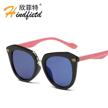 2016 Korean version Children Reflective Sunglasses Anti-UV Boys/girls fashion PC frame Pretty girls glasses
