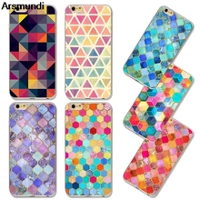 Arsmundi font b 2018 b font Colorful Geometric Charts Phone Cases for font b iPhone b