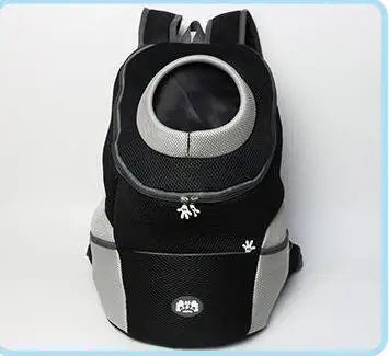 Черный Рюкзак для домашних животных, сумки для собак, переноска для домашних животных, передняя сумка, переносная дорожная сумка для щенков, сетчатые рюкзаки для переноски, Удобная дорожная сумка на плечо - Цвет: Черный