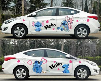 

High-end car stickers cartoon car stickers pull flowers waterproof reflective scratches cover car modification supplies-418