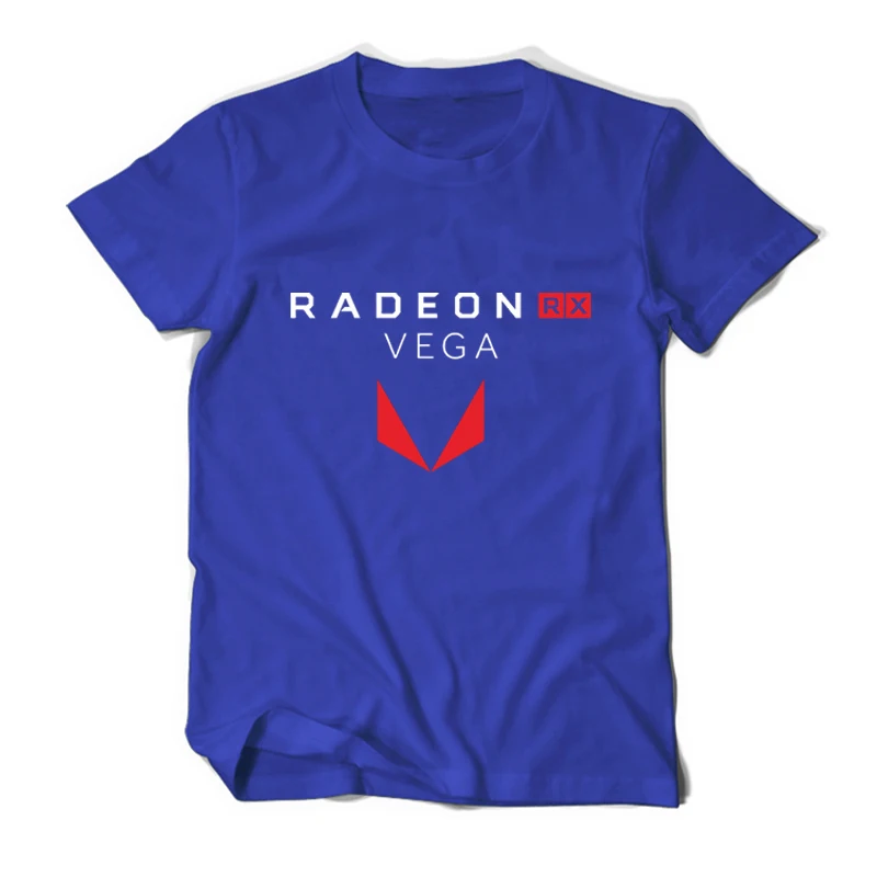 Футболка для геймеров AMD Radeon RX Vega хлопковая Повседневная рубашка одежда ryzen|men tees|t