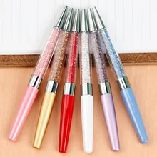 1 pic милые кристалл ручка с бриллиантами шариковая ручка канцелярские шариковая ручка 2 в 1 кристалл стилус