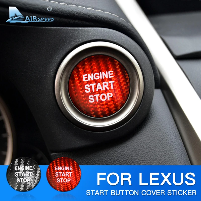 

Carbon Fiber Engine Start Button Sticker for LEXUS IS250 IS200 IS300 ES350 ES300 GS300 NX RX300 RX330 RX 330 RX350 LX470 LX570