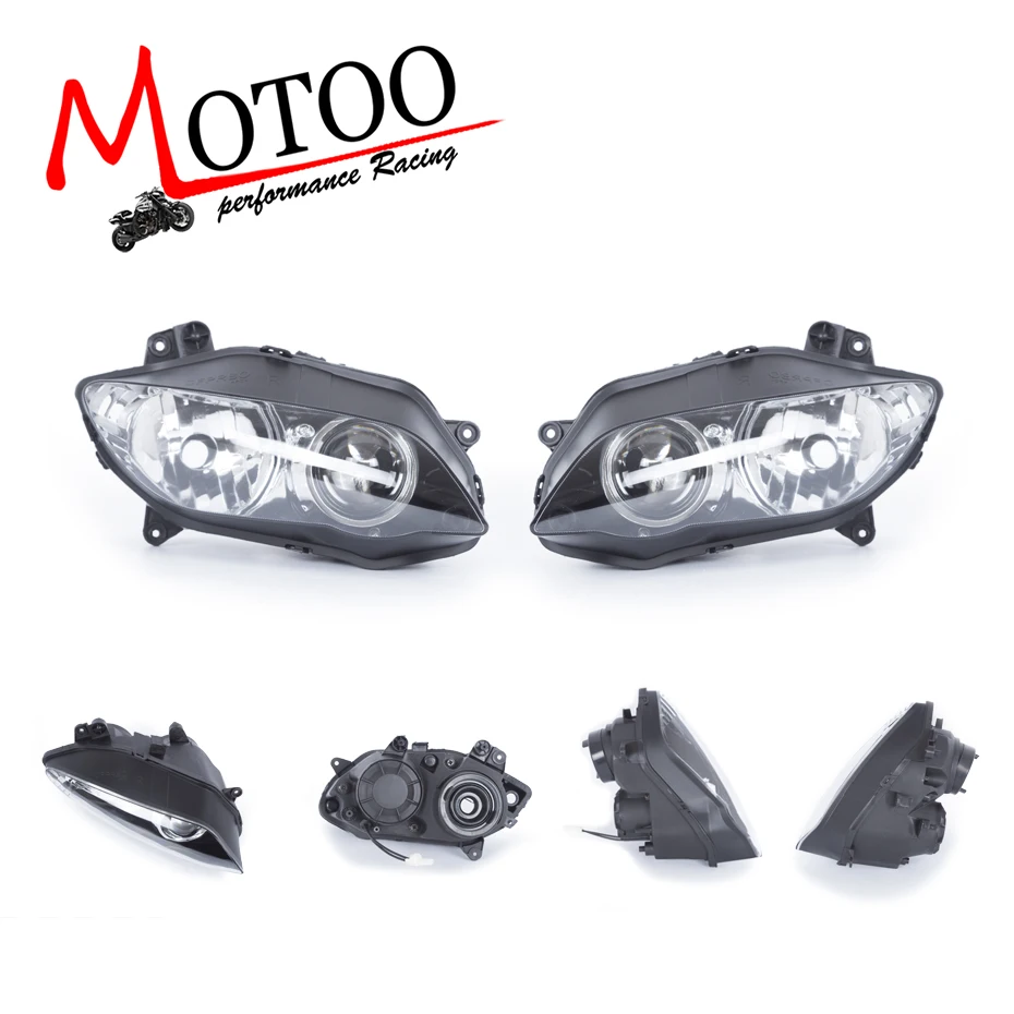 

Motoo - For Yamaha YZF R1 2004 2005 2006 Motorcycle Clear Lens Headlight Headlamp Case Front Head Light Assembly Housing