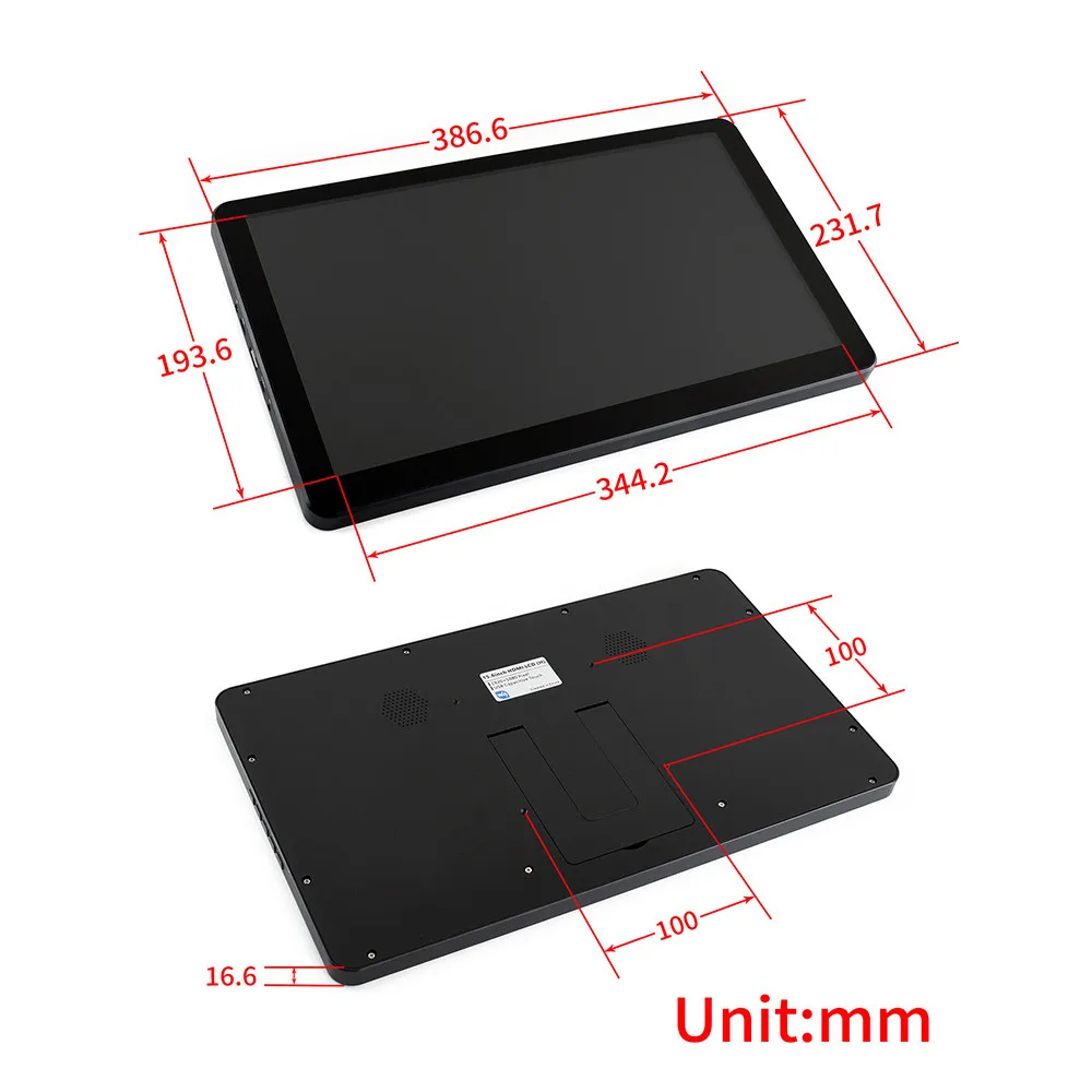  15.6 Inch IPS HDMI Display Type-C Capacitive Touch Screen Module 1920x1080 for NVIDIA for Raspberry