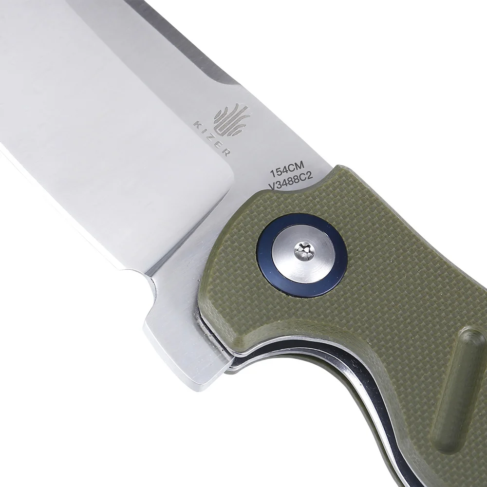 Нож kizer survival C01C V3488C2 мини овчарка шарикоподшипник Флиппер нож для спасения Высокое качество ручные инструменты