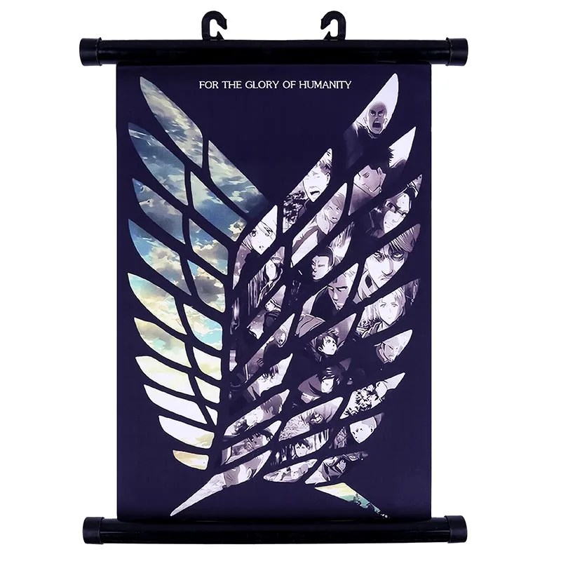 

Japanese Anime Attack on Titan Wings of Liberty Canvas Waterproof Scroll Painting Home Bar Cafe Wall Modern Art Decor Poster