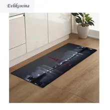 Красный свет башня килим Нескользящий Впитывающий Коврик для ванны ковер для гостиной спальни Пол Ковровое покрытие Infantil