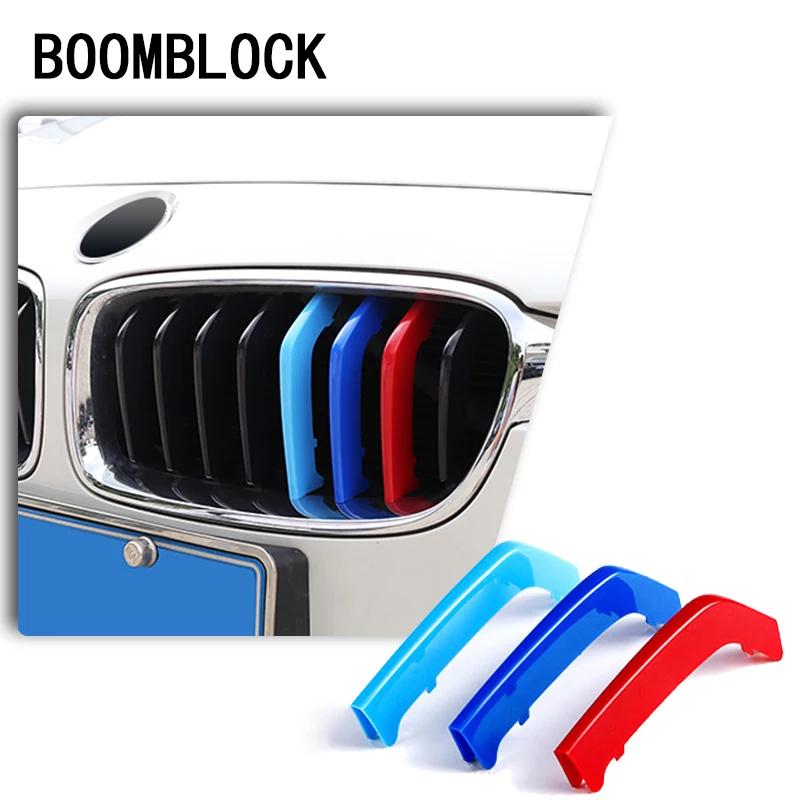BOOMBLOCK ABS 3 шт. 3D Автомобильные Чехлы передняя решетка радиатора отделка спортивные