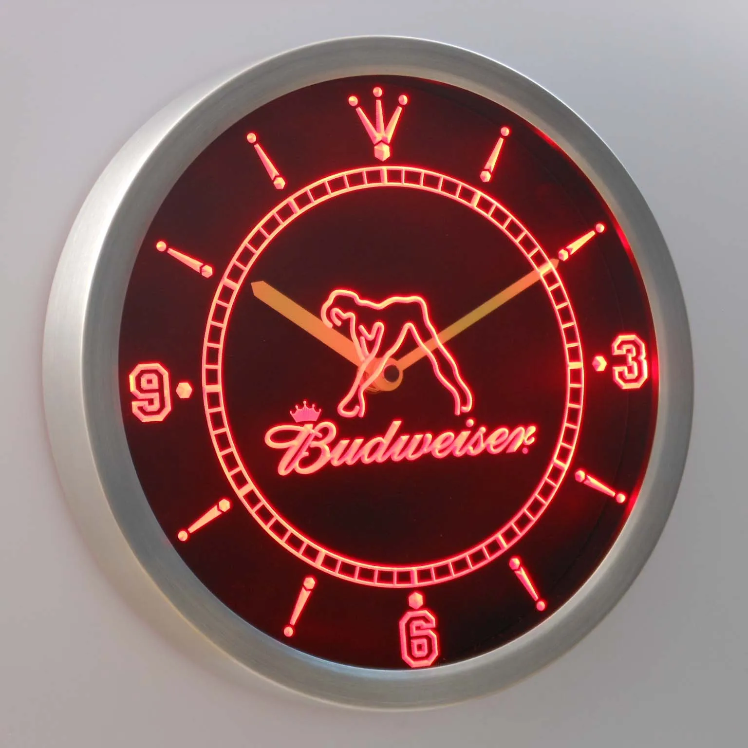 nc0486 Budweiser Exotic Dancer Stripper Neon Sign LED Wall Clockin