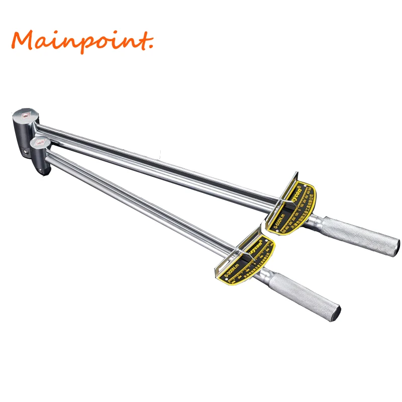 

1/2" 300N.m 3/4" 500N.m Socket Torque Wrench Pointer Type Chromium-vanadium Steel Auto Repair Tension Wrench Spanner Hand Tools