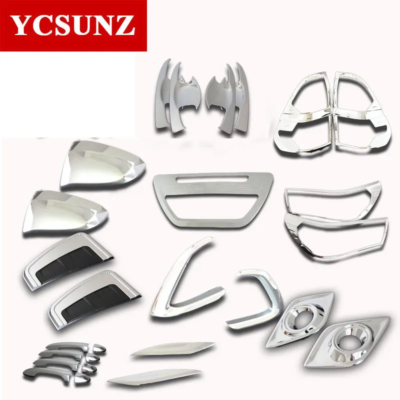  ABS Chrome Kit Chrome Accessories For Toyota Hilux Revo 2016 2017 2018 Deluxe Versions Car Part