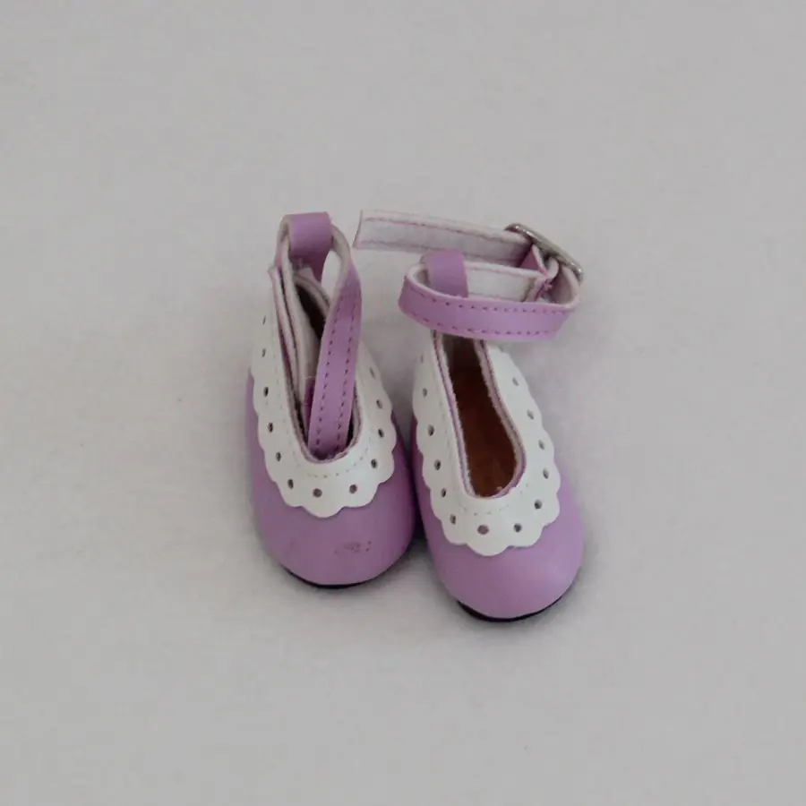 4,5*2,1 см искусственная кожа кружева милые куклы обувь для 1/6 Одежда для куклы мини игрушка черный красный фиолетовый синий розовый обувь 8 цветов