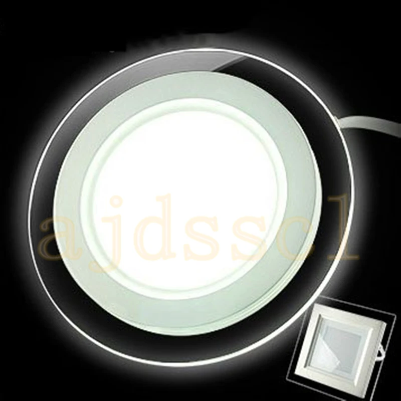 

LED Panel Downlight Square/Round Glass Panel Lights 6W 12W 18W High Brightness Ceiling Recessed Lamps Dimmable AC110V/220V LED