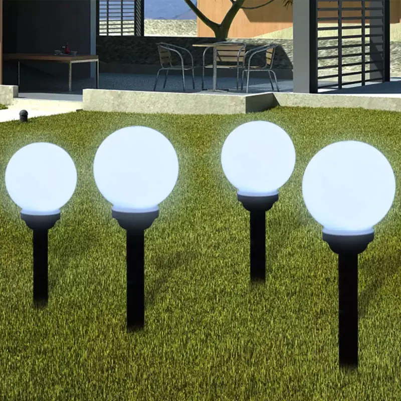 

2pcs LED Solar Lawn Lamp IP65 Waterproof Garden Ball Light with Light sensor for Outdoor Landscape Decorative Street Yard