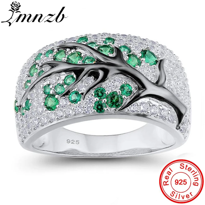 

90% OFF! New Fashion Original 925 Sterling Silver Ring Vintage Jewelry Forest Tree Branch Leaves Rings Gift for Women LRA0698