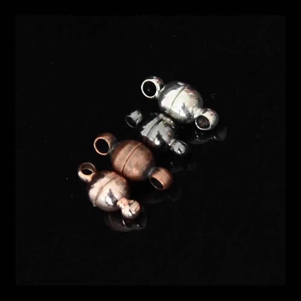 

20PC 5*11MM Vintage Magnetic clasp Magnet buckle connectors fit necklace bracelet DIY making Components Findings Accessories