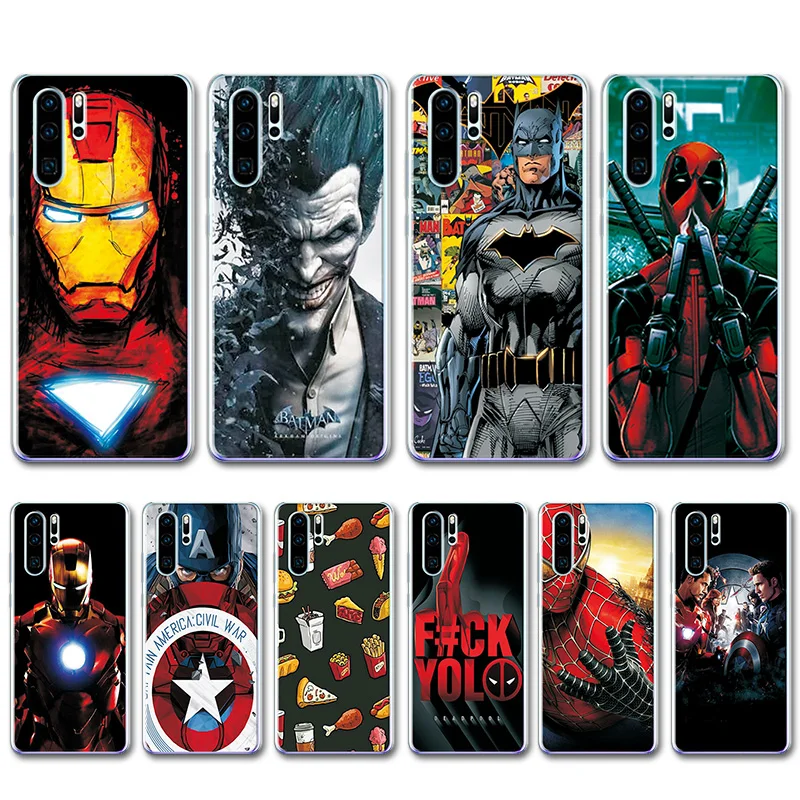 

Captain America Cover For Huawei P20 P30 Lite Case Fundas For Huawei P30 Novelty TPU Painted Phone Case Coque For Huawei P30 Pro