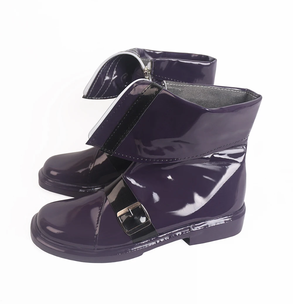 TouHou Project Izayol Sakuya Cosplay Boots Purple Shoes (4)