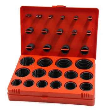 

Universal 382Pcs O Ring Silicone Gasket Metric Washer Seals Watertightness Assortment Kit For Automotive Mechanics Rubber O-ring