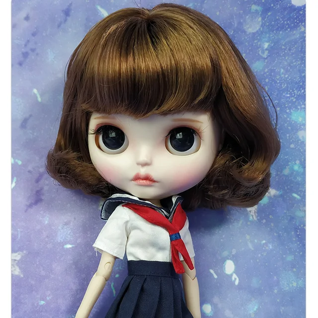 ICY DBS Blyth Doll 1/6 Joint Body hand painted frosted face white skin suit doll 30cm DIY BJD SD toys gift with hand group AB 5