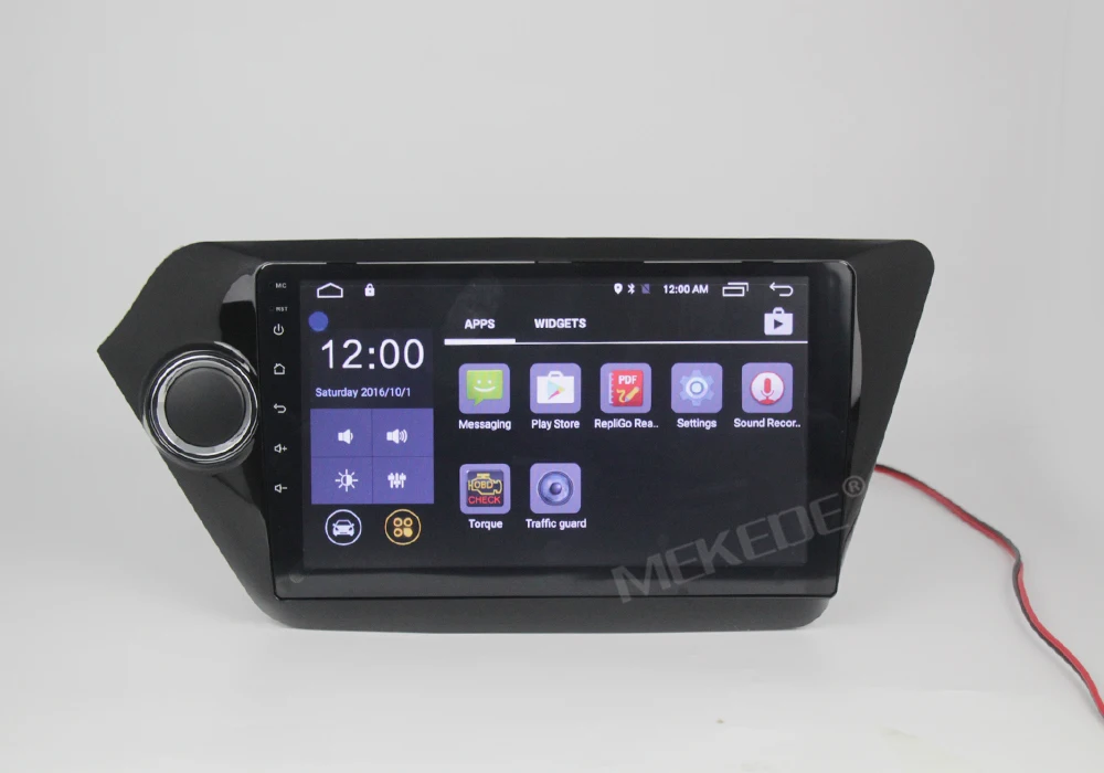 Perfect Quad Core 9 inch Android 7.1  Car GPS Navigation for Kia RIO K2 2010 2011 2012 2013 2014 2015 Radio Cassette Player WIFI 4G DVR 19