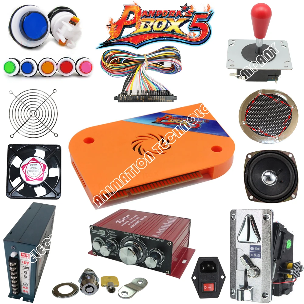 

Jamma Arcade game kit pandora 815 in 1 arcade DIY kit spare parts to built Bar-top arcade machine or upright arcade cabinet