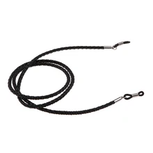 Женская оплетка очки цепочка для очков держатель шнур на шею ремешок фиксатор черный 75 см длинный