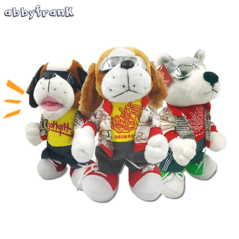 Abbyfrank Electric Pets Dogs Interactive Robot Dolls font b Toys b font Singing Standing Dancing Swing