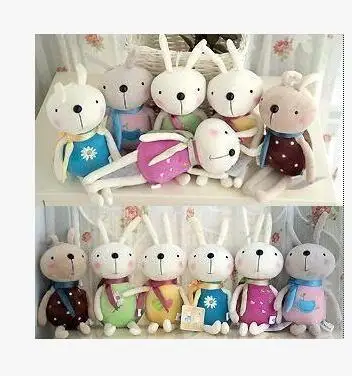 5PCS Many color  smile rabbit cute and pretty  plush toys Wedding decorations birthday present