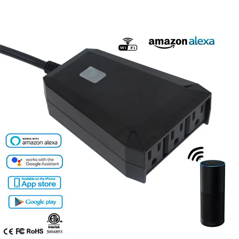 30 шт. умная розетка IP44 Водонепроницаемая наружная Вилка питания Wifi переключатель