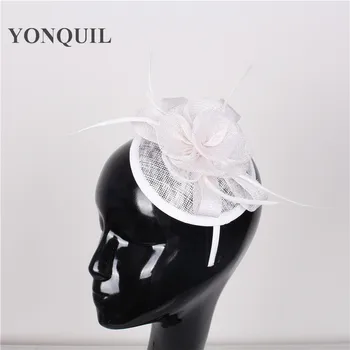 

wedding headpiece Fantastic color sinamay fascinator headwear 17 colors party show hair accessories Event millinery cocktail hat