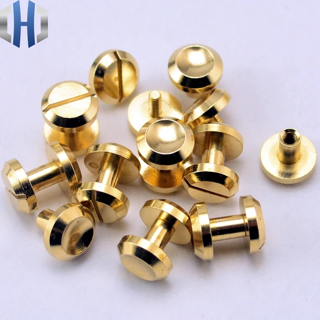 Fastening Strap Rivets Brass Leather Screws Leather Rivets Belt Buckle