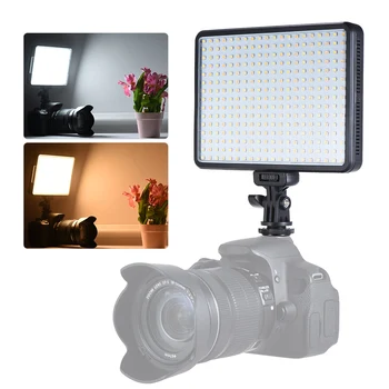 

Andoer Dimmable LED Video Light Fill Light 3200K/5600K 20W/32W CRI90+ for Portrait Wedding Photography Interview Video Recording